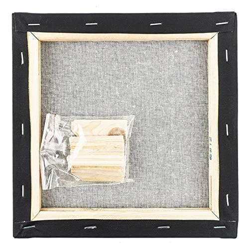 ideen-mit-herz-leinwand-auf-keilrahmen-schwarz-grundiert-30x30-cm-280g-qm image 3