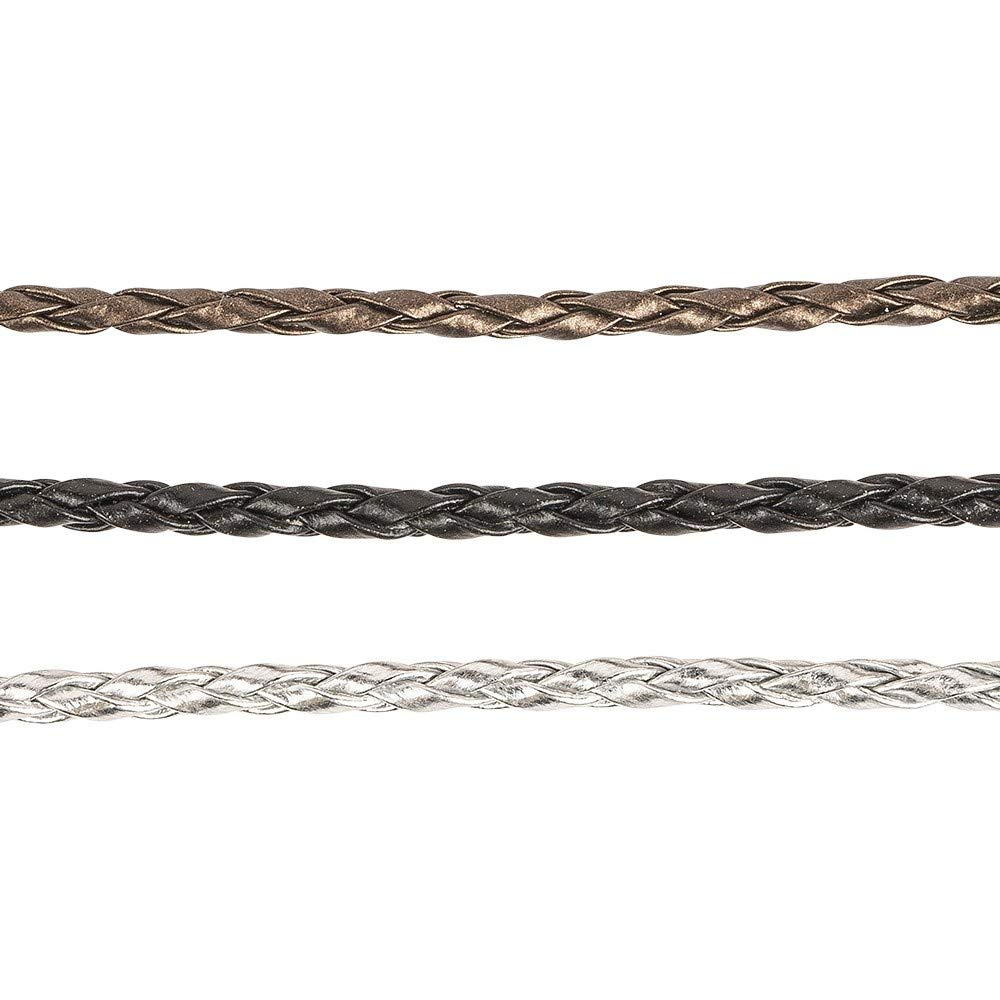 ideen-mit-herz-dekoband-geflochten-metallic-3-mm-3-rollen-silber-schwarz-braun image 4