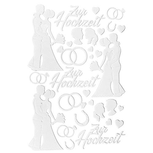 ideen-mit-herz-3-d-sticker-deluxe-hochzeit-wei-21x30cm-erhaben image 6