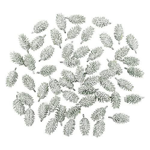 ideen-mit-herz-deko-tannenzweige-beschneit-6-5-cm-55-st-ck-k-nstliches-tannengr- image 6