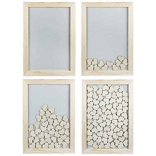 ideen-mit-herz-holzrahmen-mit-herzen-30-x-42-cm-80-herzen-g-stebuch-alternative image 4