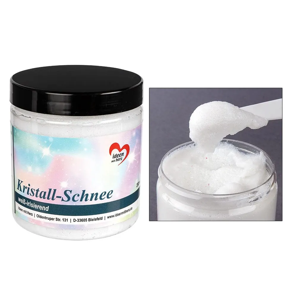 ideen-mit-herz-kristall-schnee-wei-irisierend-250ml-schneepaste image 1