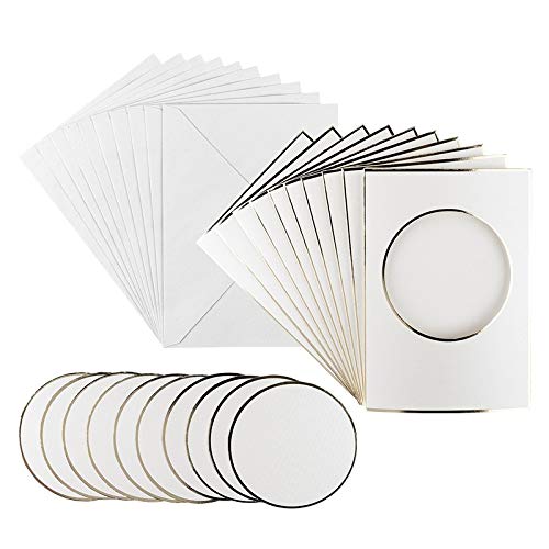 ideen-mit-herz-gru-karten-set-kreis-naturwei-b6-10x-3-fach-karten-mit-passeparto image 4