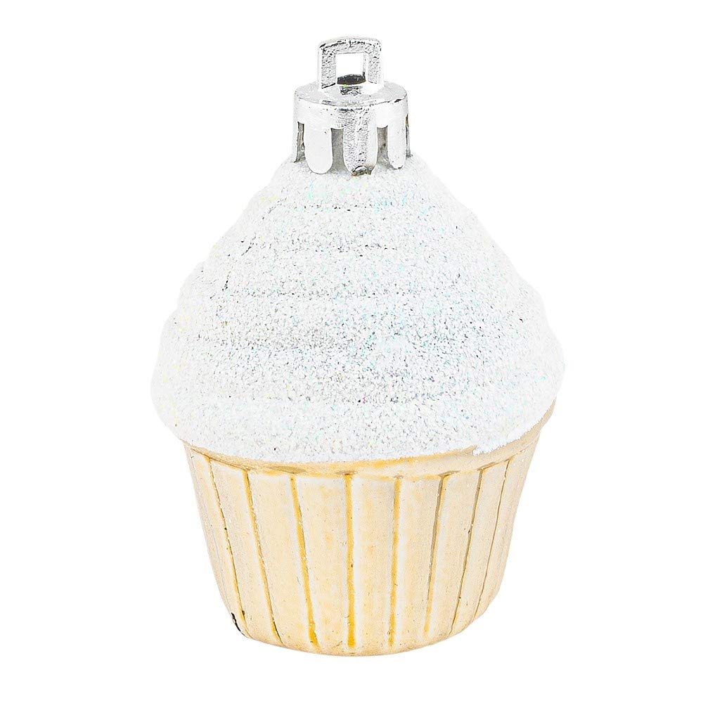 ideen-mit-herz-weihnachtsbaumschmuck-cupcakes-6-st-ck-hellgold-gl-nzend-5-6-cm image 2