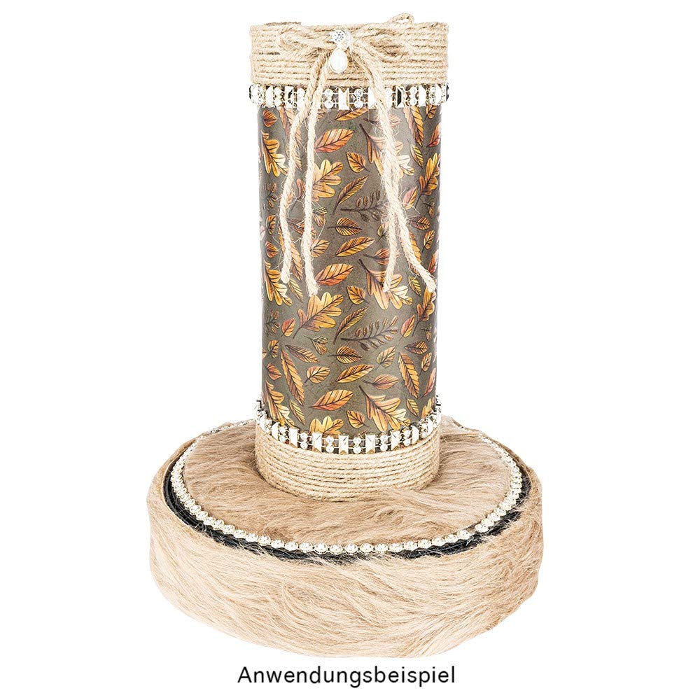 ideen-mit-herz-kunstfell-band-12-cm-x-2-m-hellbraun-polyester image 7