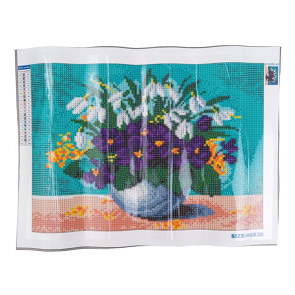 ideen-mit-herz-5d-diamond-painting-set-vase-mit-blumen-30-x-40-cm image 4