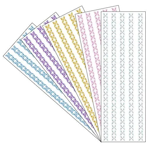 ideen-mit-herz-selbstklebende-strasssteine-bord-re-reihe-bl-te-5-bogen-10x30cm image 1