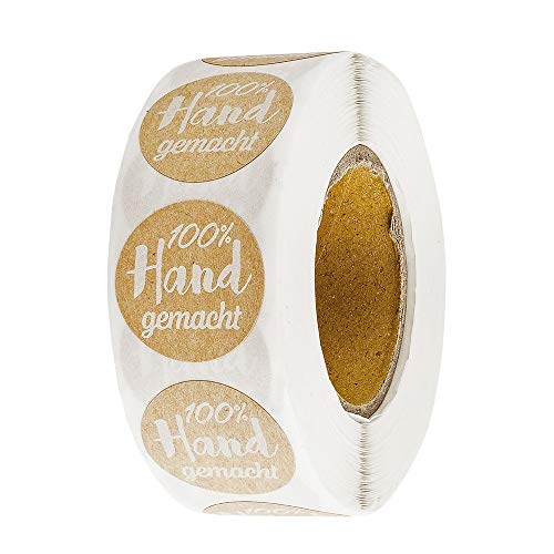 ideen-mit-herz-kraftpapier-sticker-100-handgemacht-2-5-cm-500-st-ck-rolle image 7