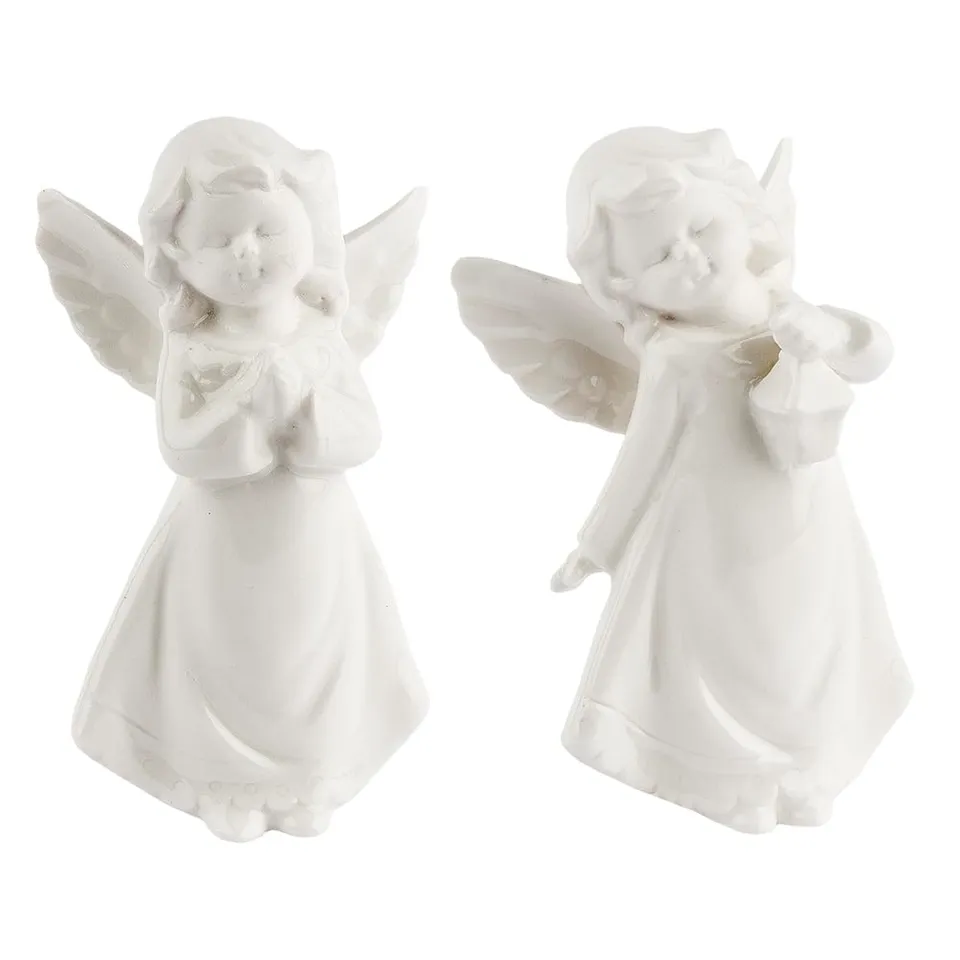ideen-mit-herz-deko-figuren-engel-stehend-2-st-ck-8-cm-8-5-cm-porzellan-wei image 1