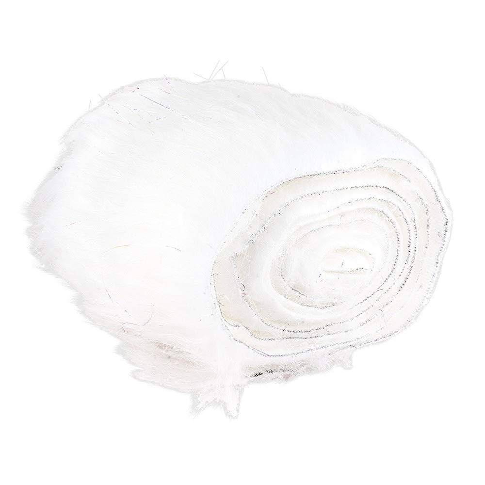ideen-mit-herz-fellband-wei-13-5-cm-x-1-6-m-kunstfellband-mit-irisierenden-f-den image 1