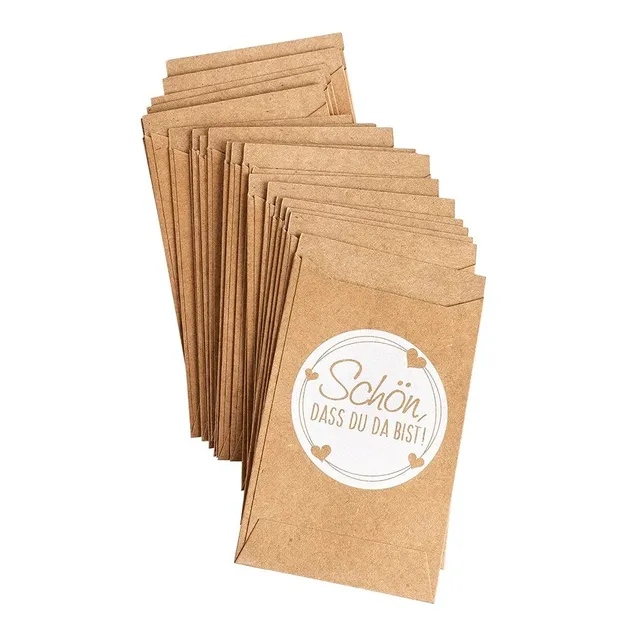 ideen-mit-herz-kraftpapier-t-ten-freudentr-nen-10-6x6-3cm-100-st-ck image 1
