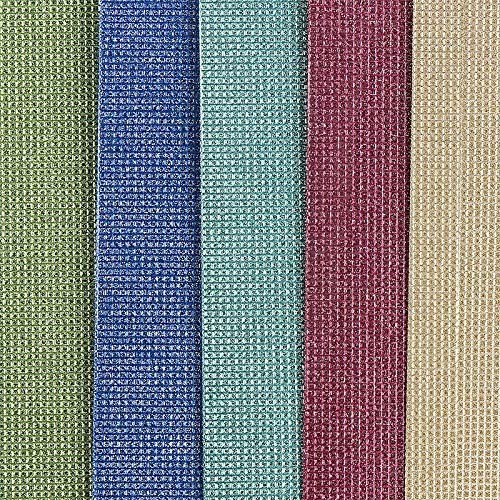 ideen-mit-herz-gru-karten-glitzer-leinen-passepartout-oval-b6-5-farben-10-st-ck- image 2