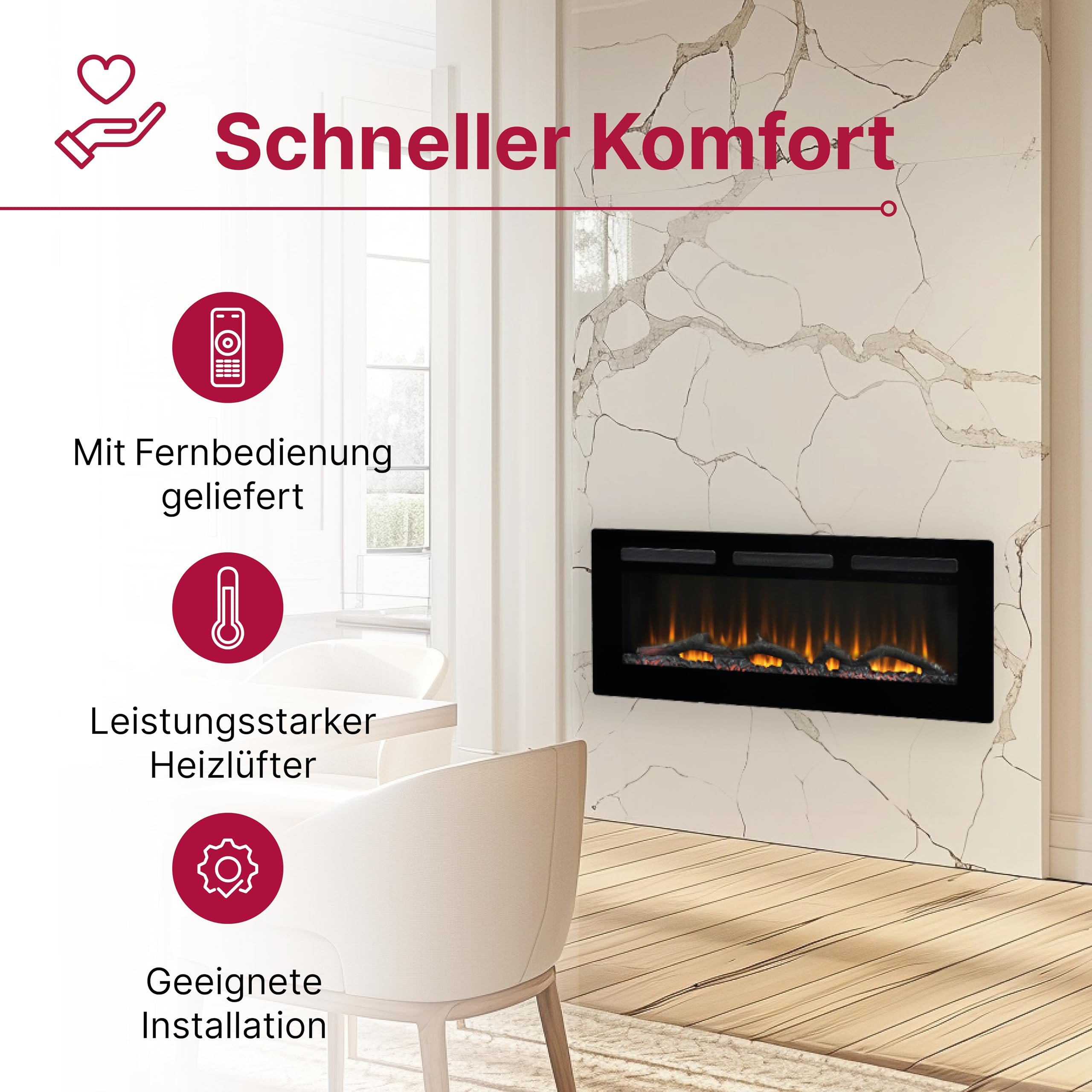 dimplex-sierra-72-elektrokamin-mit-heizung-optiflame image 2