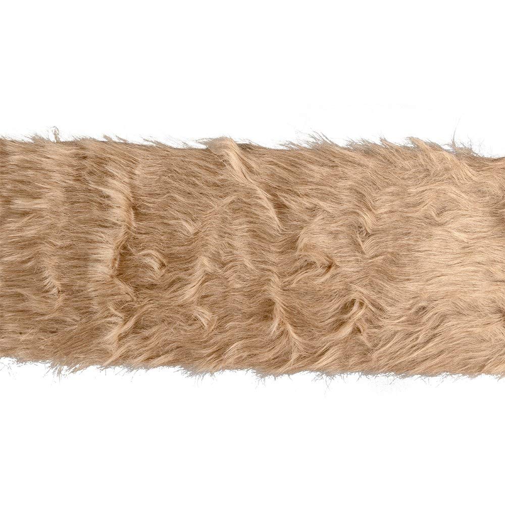 ideen-mit-herz-kunstfell-band-12-cm-x-2-m-hellbraun-polyester image 3