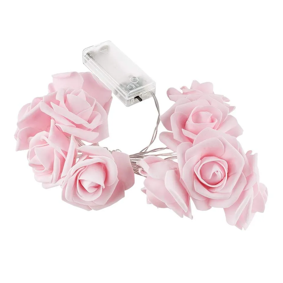 ideen-mit-herz-led-lichterkette-rosen-rosa-10-leds-warmwei-1-5-m-mit-timer image 1