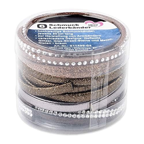 ideen-mit-herz-diy-schmuck-lederb-nder-braun-6-st-ck-je-50-cm image 5