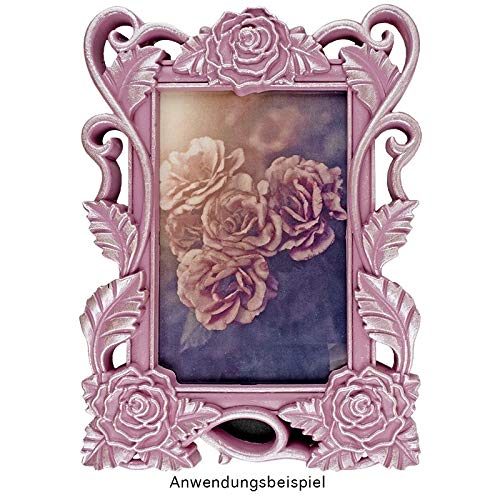 ideen-mit-herz-bilderrahmen-mit-relief-barock-stil-design-02-15-5x21-5-cm-wei-f- image 2
