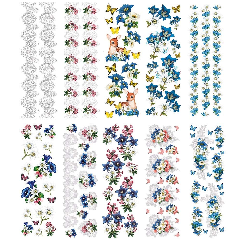 ideen-mit-herz-transparent-sticker-spr-che-w-nsche-10-bogen-10-cm-x-30-cm image 3