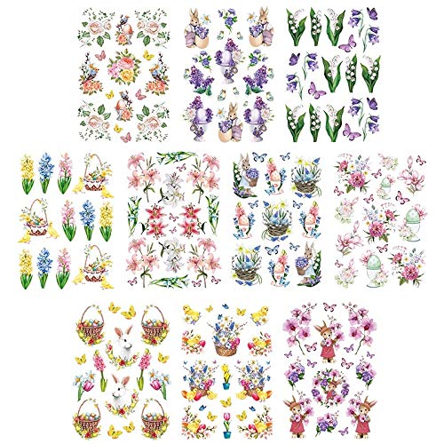 ideen-mit-herz-transparent-stickerbogen-fr-hlingszauber-din-a4-10-bogen-mit-vere image 2