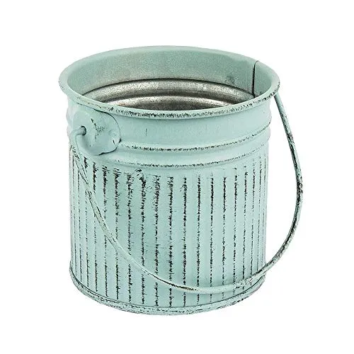 ideen-mit-herz-deko-eimer-mit-henkel-eisen-mint-7-cm-x-7-cm image 1