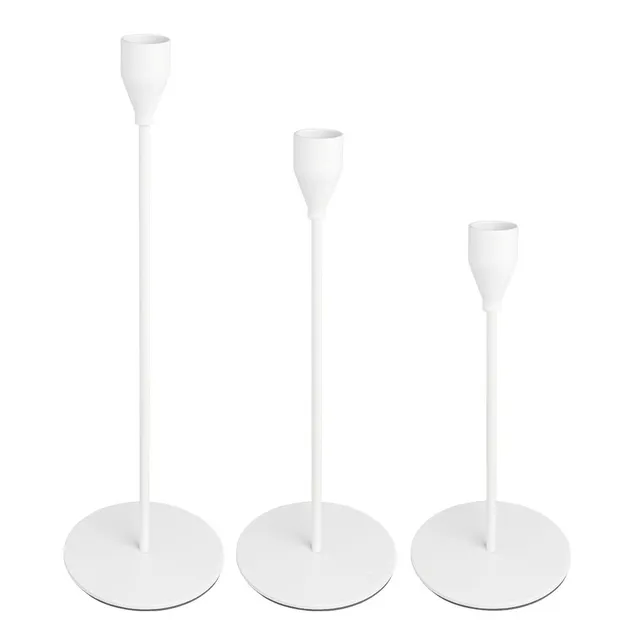 ideen-mit-herz-kerzenhalter-f-r-stabkerzen-wei-23-28-33-cm-3-st-ck image 1