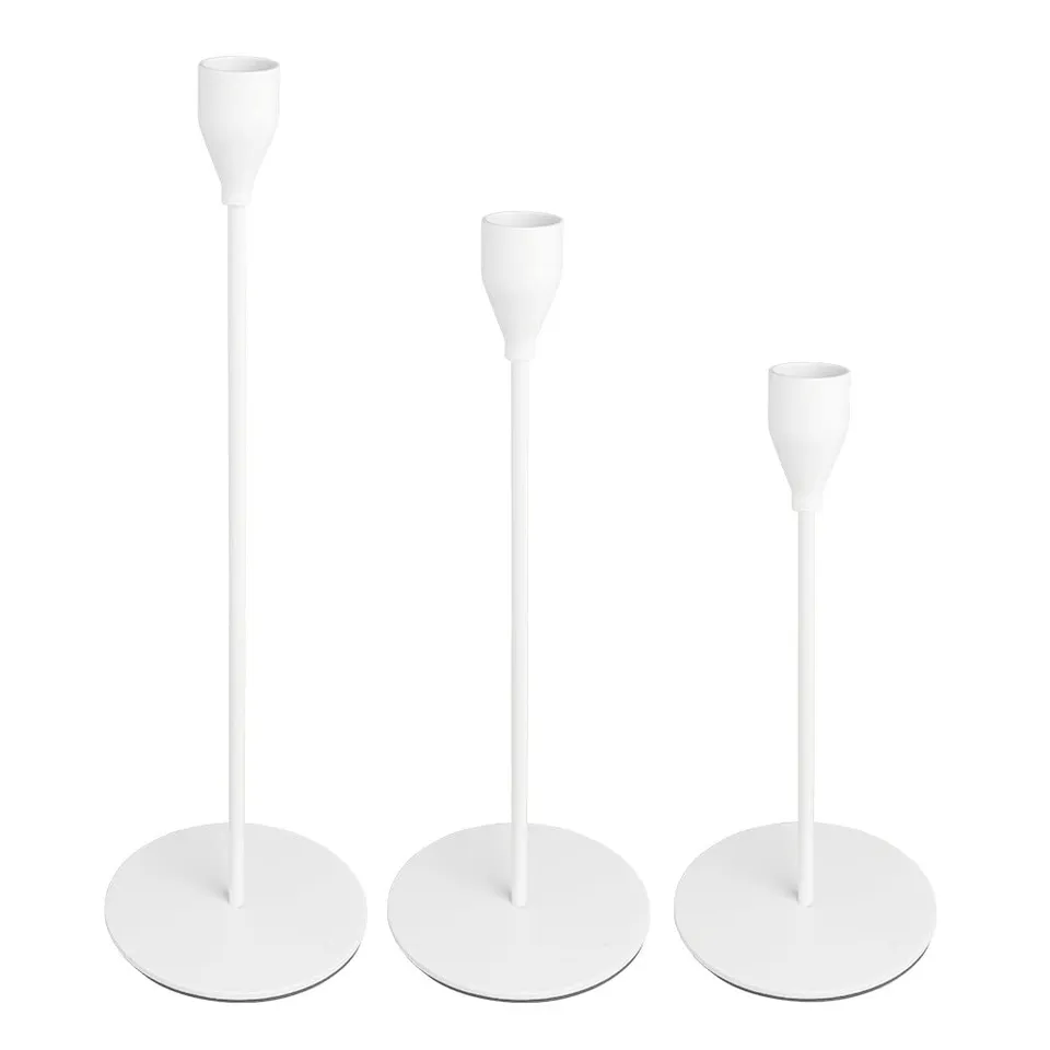 ideen-mit-herz-kerzenhalter-f-r-stabkerzen-wei-23-28-33-cm-3-st-ck image 1