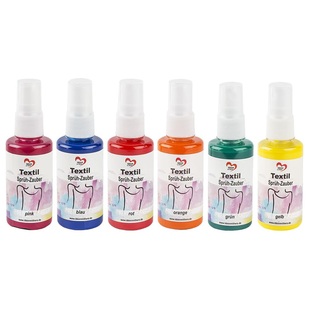 ideen-mit-herz-textil-spr-hfarbe-spr-h-zauber-1-6x-50-ml-pink-blau-rot-orange-gr image 1