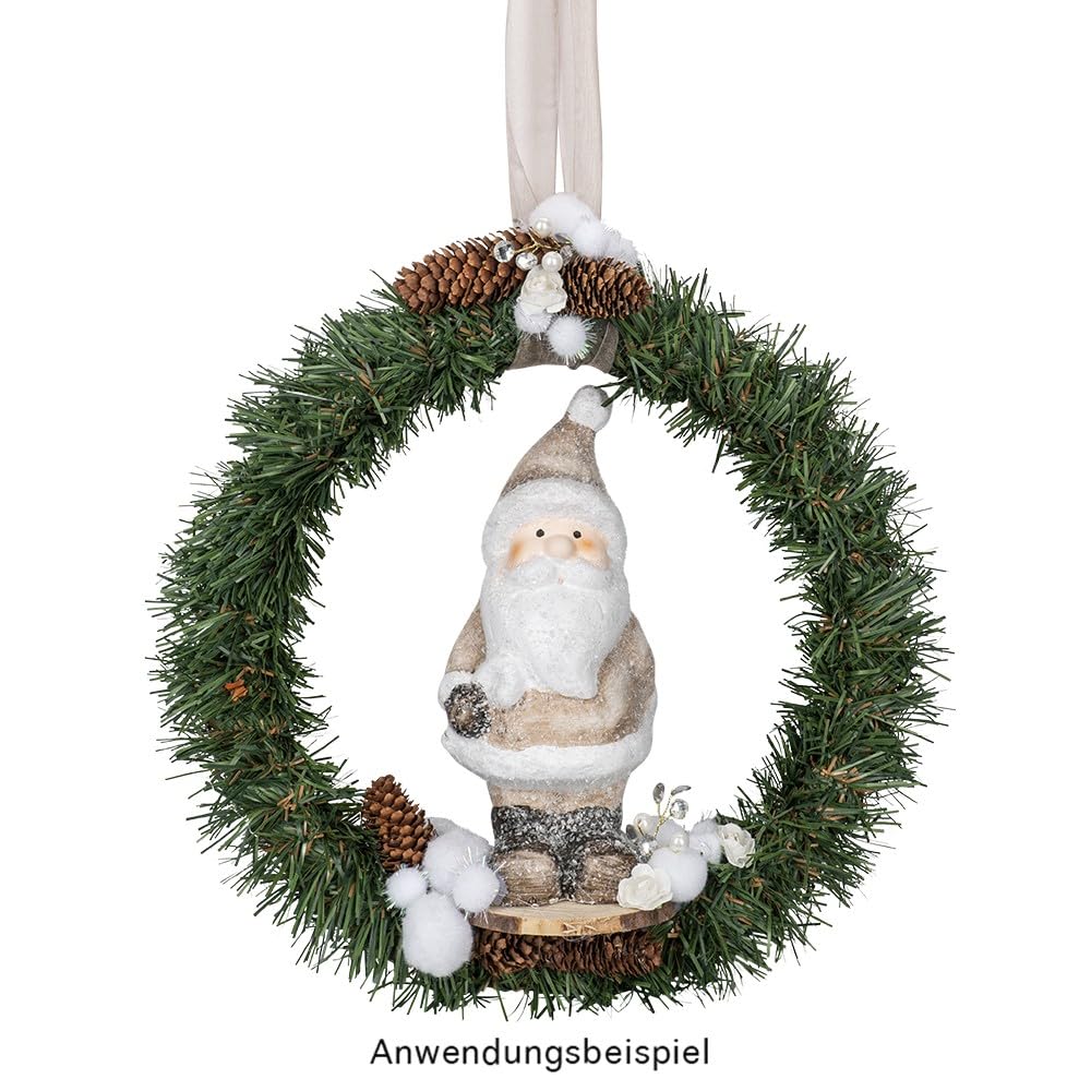 ideen-mit-herz-deko-figur-weihnachtsmann-keramik-18-cm image 2
