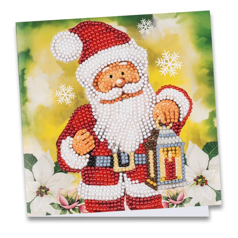 ideen-mit-herz-diamond-painting-gru-karte-weihnachtsmann-16x16cm image 1