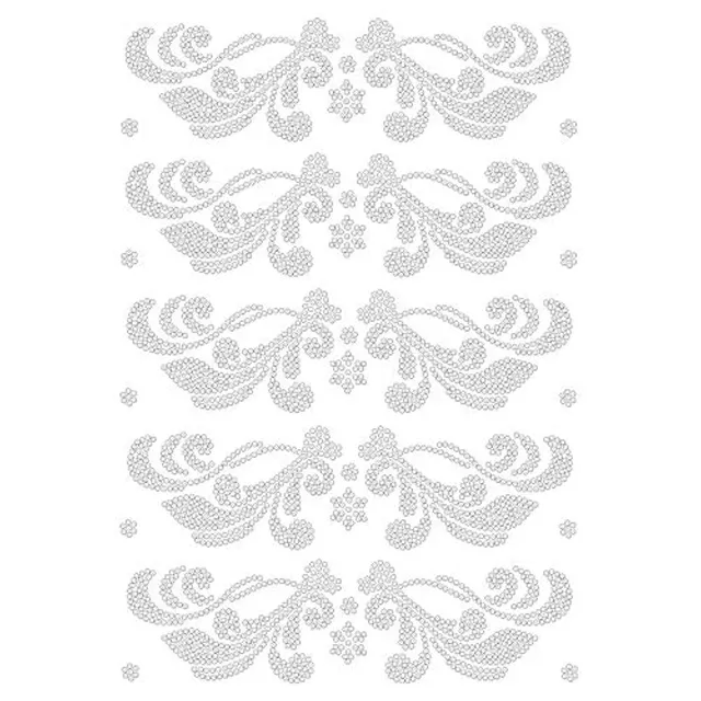 ideen-mit-herz-b-gelstrass-design-blattornamente-din-a4-strass-applikation-zum-a image 1