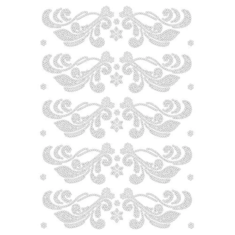 ideen-mit-herz-b-gelstrass-design-blattornamente-din-a4-strass-applikation-zum-a image 1