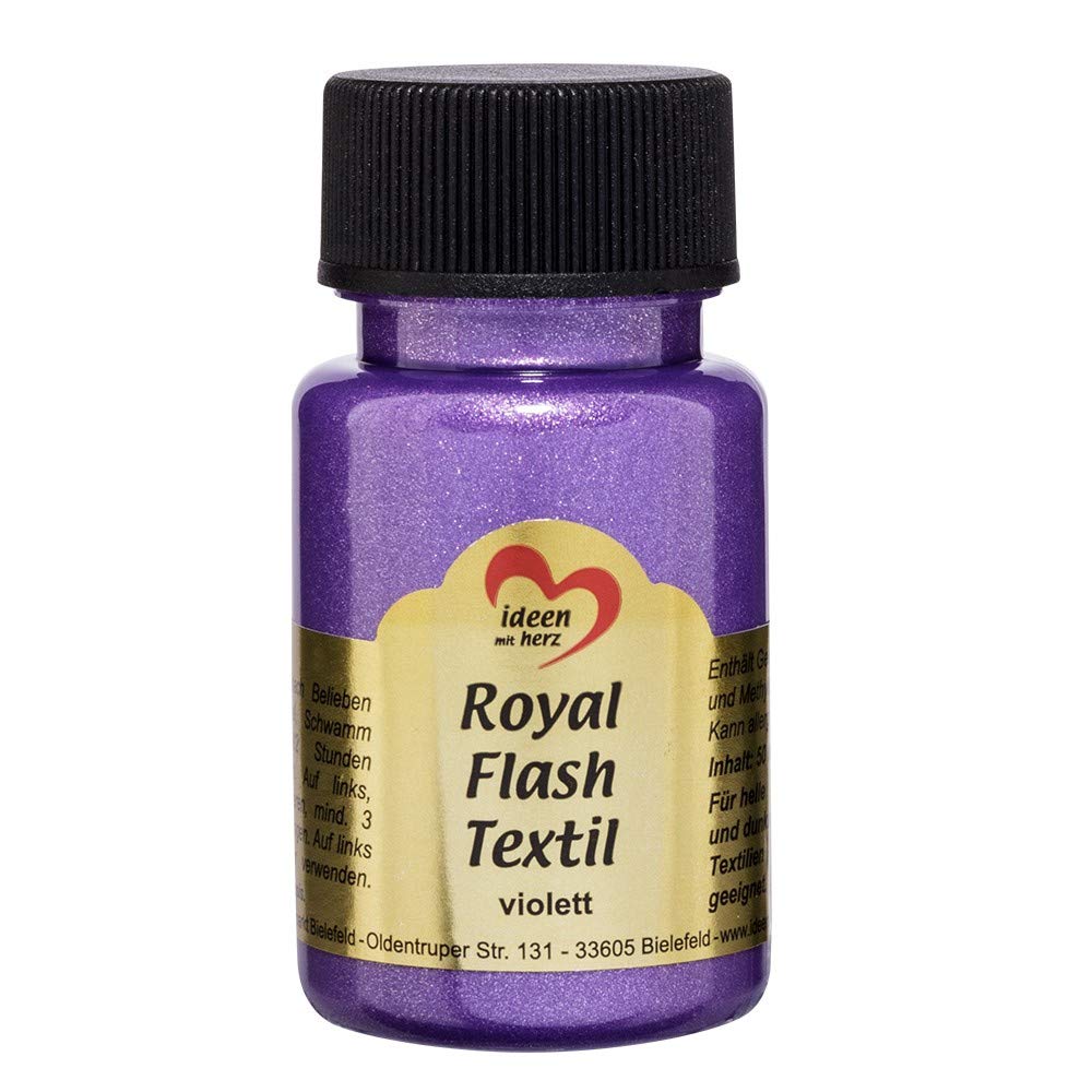 ideen-mit-herz-royal-flash-textilfarbe-glitzer-metallic-50-ml-maigr-n image 6