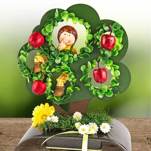 ideen-mit-herz-deko-baum-aus-holz-29-8-x-25-cm-aufsteller-mit-5-kreisaussparunge image 1