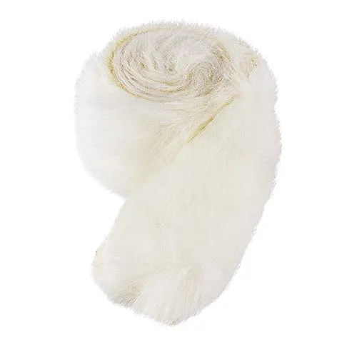 ideen-mit-herz-kunstfell-band-fellstoff-6-cm-x-1-5-m-wei image 1