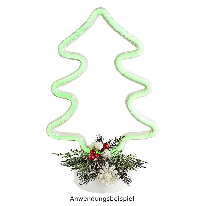 ideen-mit-herz-deko-tannenbaum-mit-podest-29-5-x-19-x-10-cm-wei-led-gr-n image 6