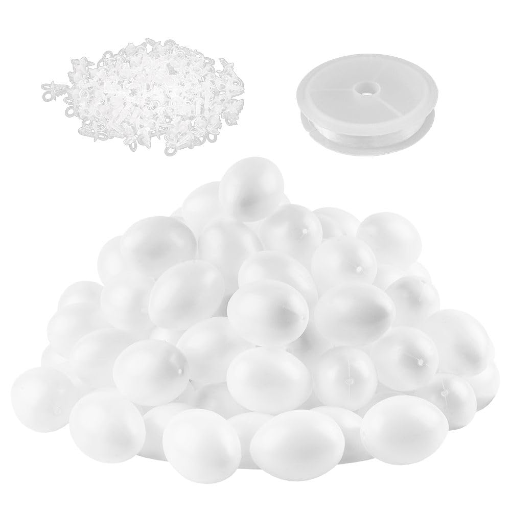 ideen-mit-herz-kunststoff-eier-mit-loch-100-st-ck-6-cm-hoch-4-5-cm-wei-mit-aufh- image 1