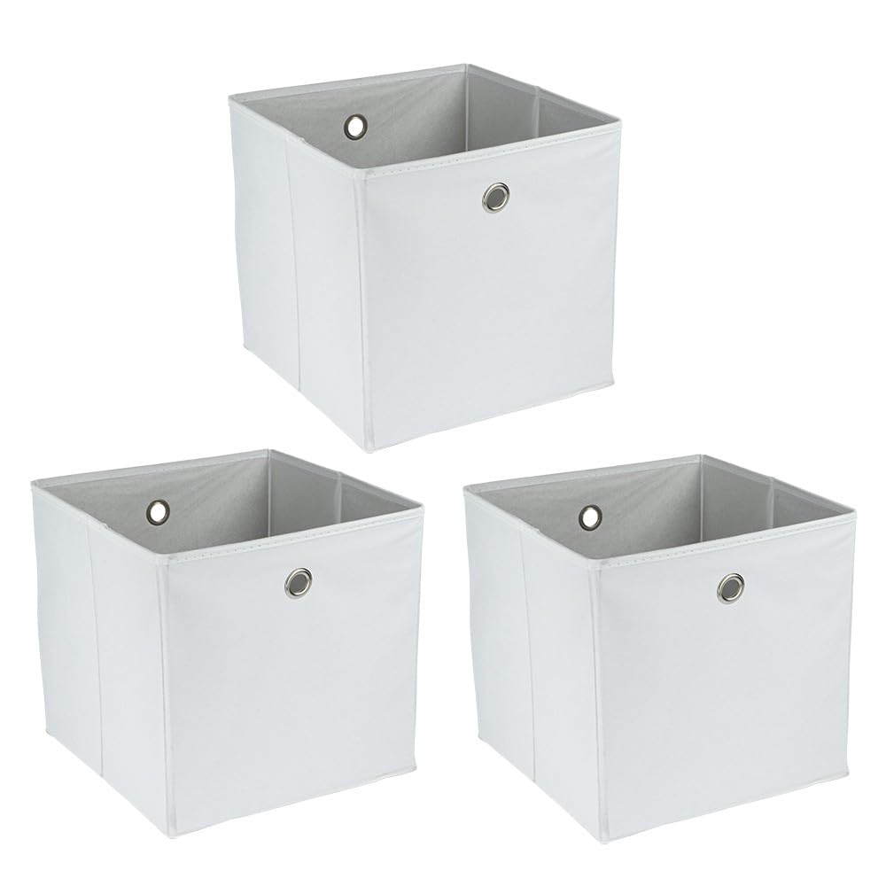 ideen-mit-herz-aufbewahrungsboxen-faltbar-30x30x30-cm-3-st-ck-schwarz image 5