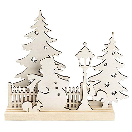ideen-mit-herz-3-d-landschaft-schneemann-eichh-rnchen-holz-stecksatz-7-teilig-mi image 1
