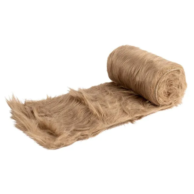 ideen-mit-herz-kunstfell-band-12-cm-x-2-m-hellbraun-polyester image 1