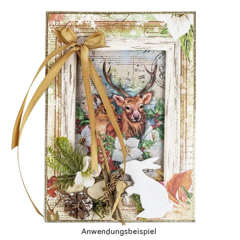 ideen-mit-herz-gru-karten-rahmen-winter-weihnachten-b6-10-designs-mit-umschl-gen image 1