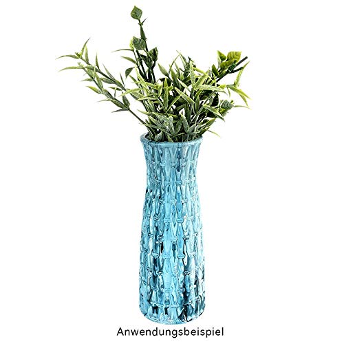 ideen-mit-herz-vase-relief-dekor-2-21-cm-silbergrau-blumenvase-aus-pet image 6
