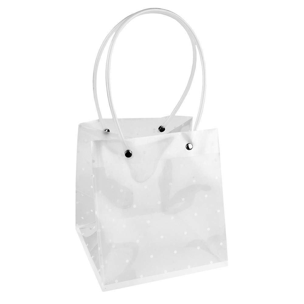 ideen-mit-herz-geschenktaschen-mit-henkel-16-x-15-x-17-cm-transluzent-wei-punkte image 2