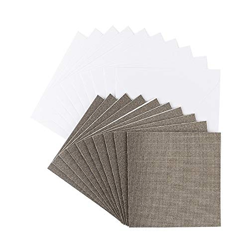 ideen-mit-herz-gru-karten-set-blanko-glitzer-leinen-c6-14-5x10-5-cm-10-farbige-k image 6