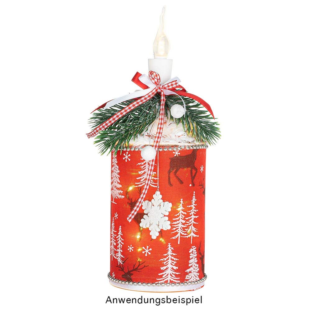 ideen-mit-herz-led-flaschenlicht-kerze-11-leds-warmwei-10-cm-konisch image 1