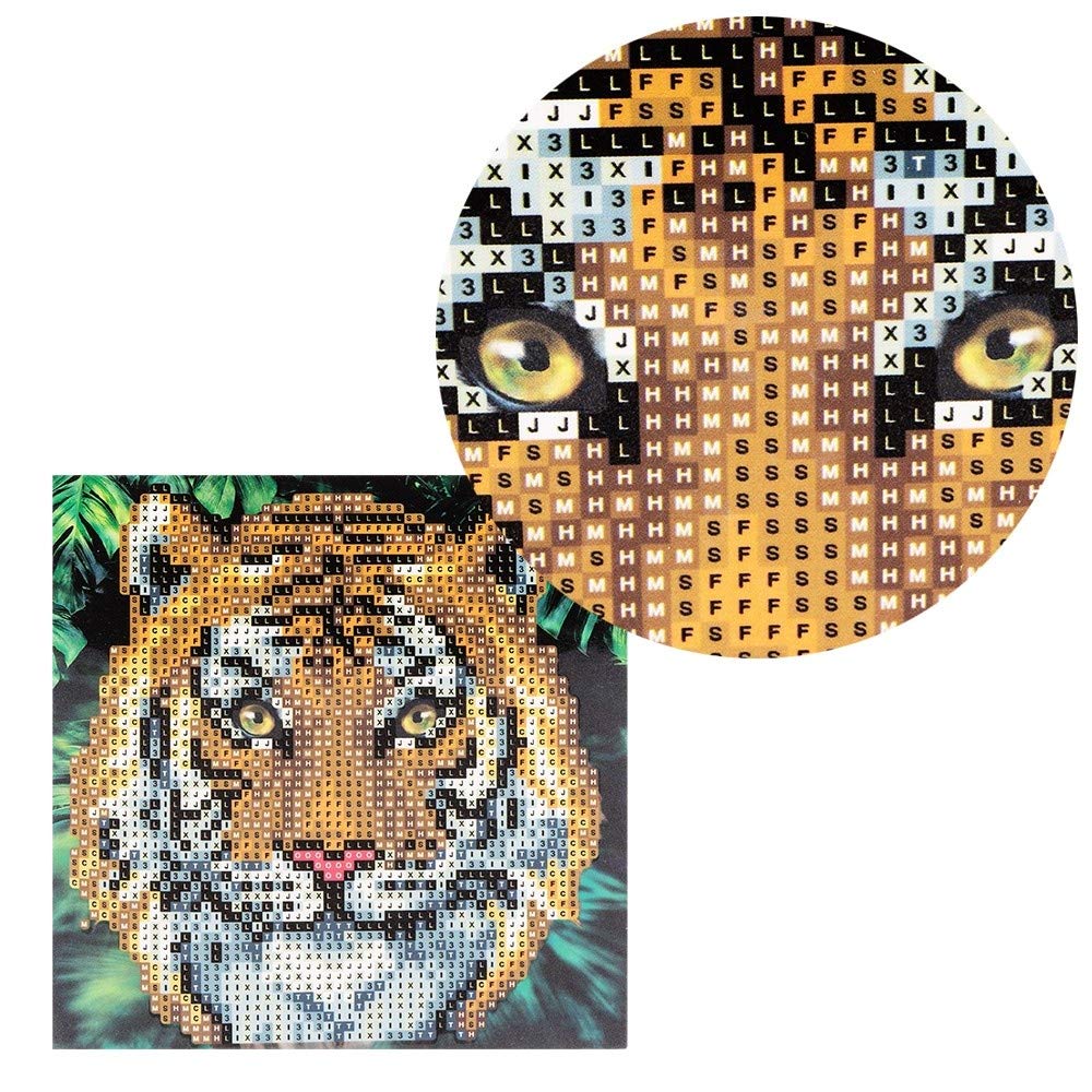 ideen-mit-herz-diamond-painting-gru-karte-tiger-16x16-cm-mit-umschlag image 2