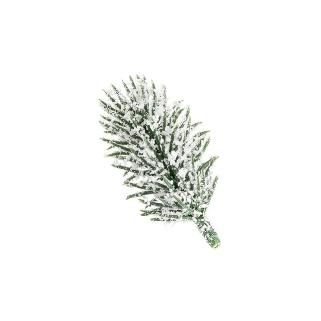 ideen-mit-herz-deko-tannenzweige-beschneit-6-5-cm-55-st-ck-k-nstliches-tannengr- image 1