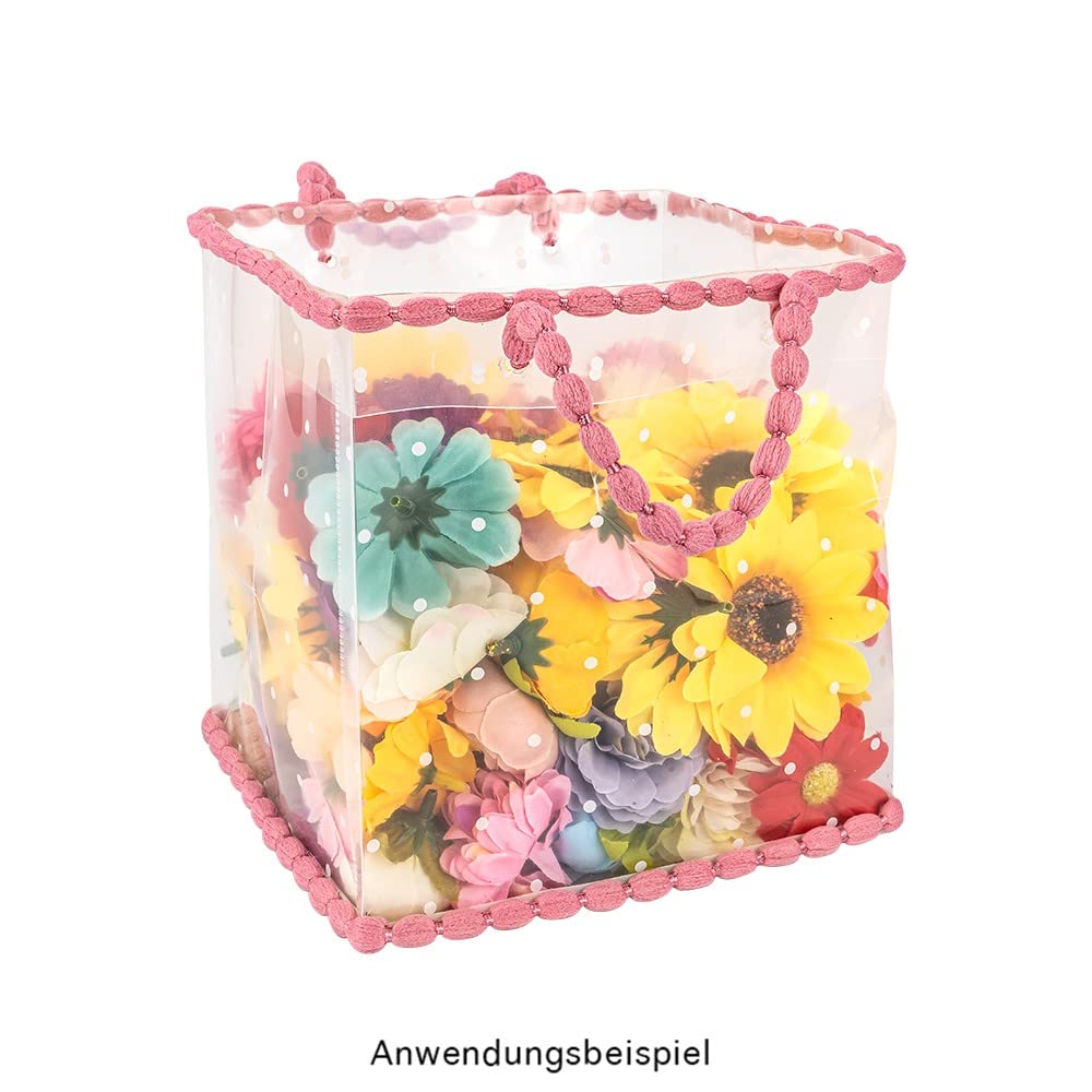 ideen-mit-herz-geschenktaschen-mit-henkel-16-x-15-x-17-cm-transluzent-wei-punkte image 8