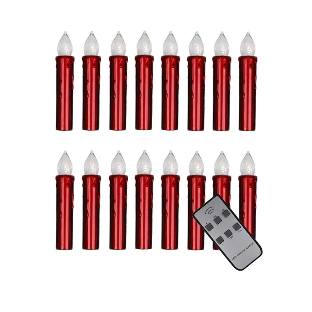 hdg-led-baumkerzen-rot-15-mm-9-cm-mit-fernbedienung-16-st-ck image 1
