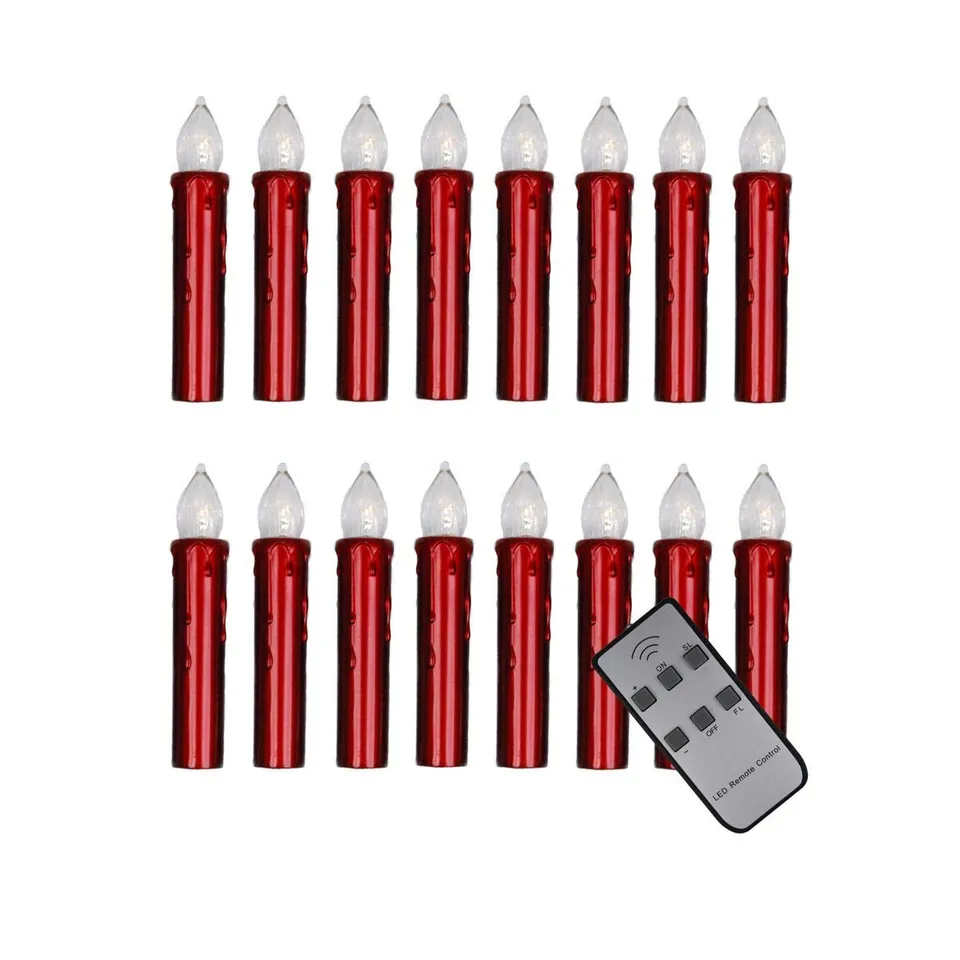 hdg-led-baumkerzen-rot-15-mm-9-cm-mit-fernbedienung-16-st-ck image 1