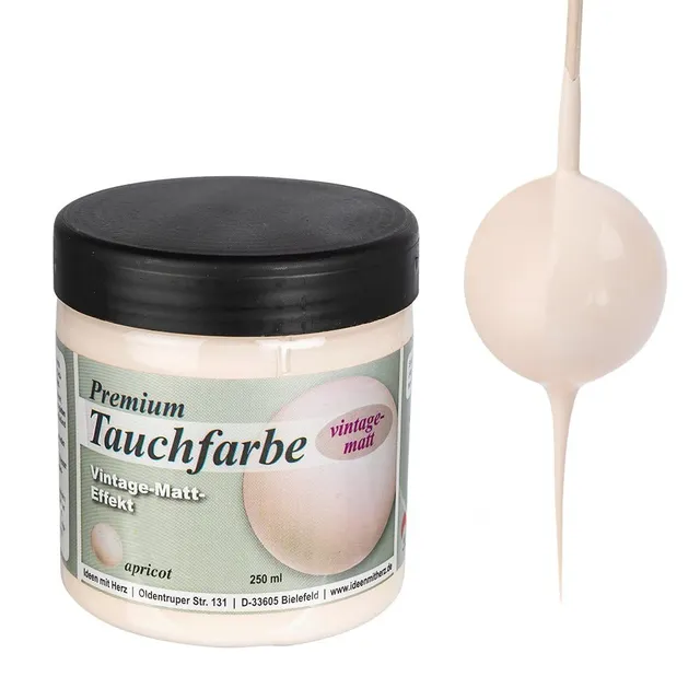 ideen-mit-herz-premium-tauchfarbe-vintage-matt-250-ml-apricot image 1